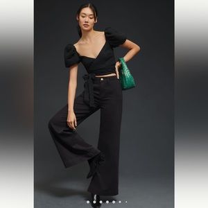 Pilcro High-Rise Wide-Leg Trousers SZ 26Tall